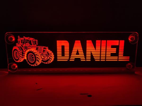 Fendt Favori 926 LED Fahrzeugschild mit Wunschname